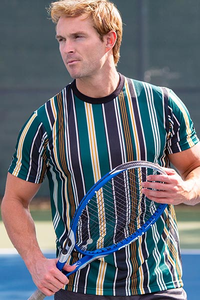 Tan Through Sportshirts Graphic Baseline TShirt