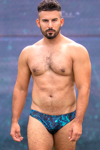 Rainforest Tan Through Swimsuit Racer Style